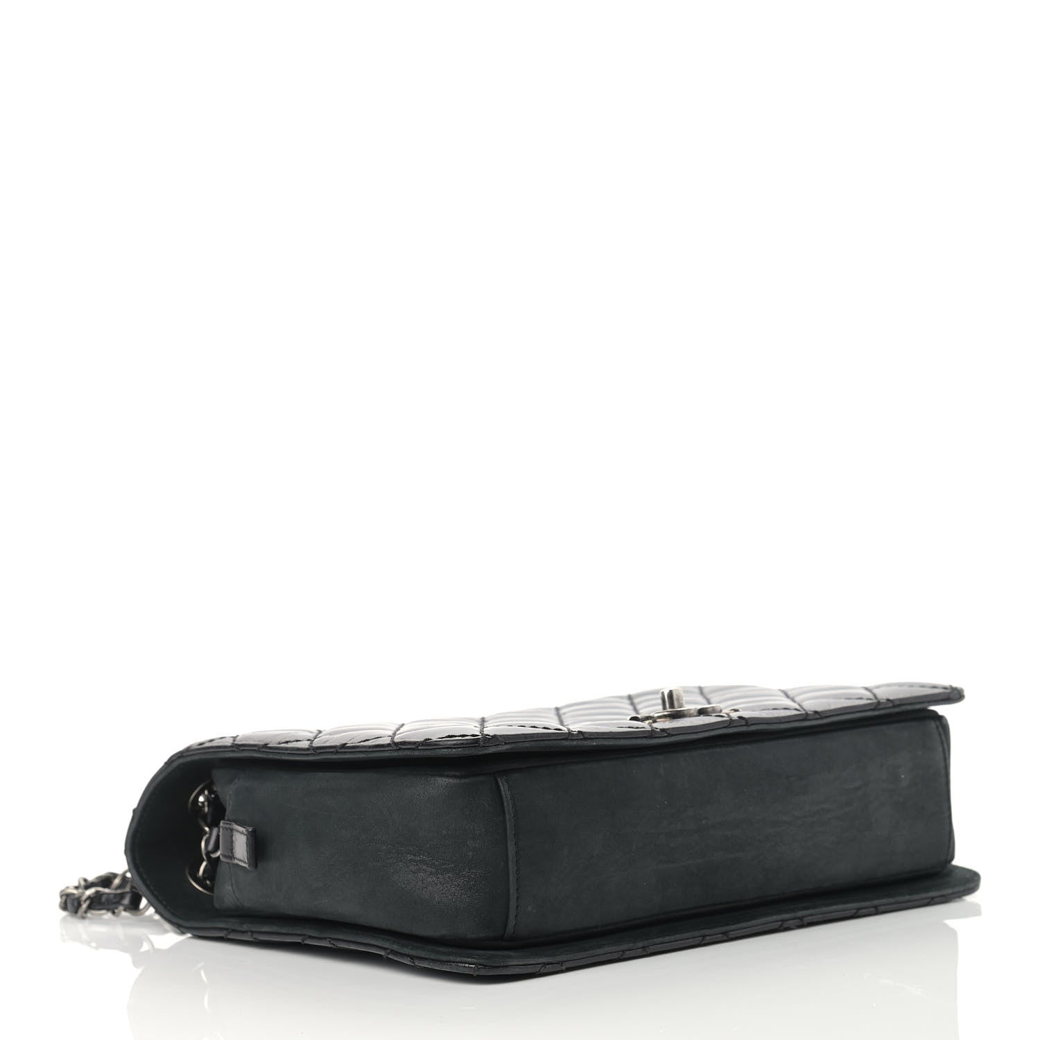 Chanel Glazed Calfskin Quilted Medium Day Trip Flap Black 3 of 14