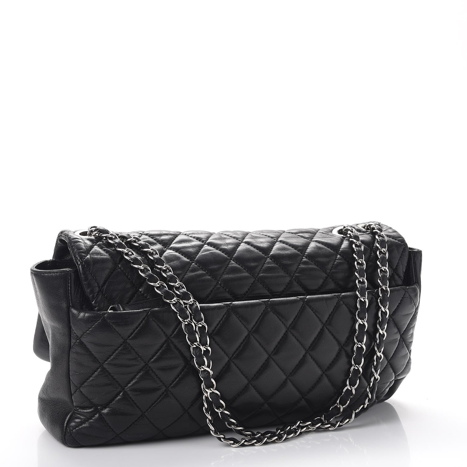 Chanel Lambskin Jumbo Coco Rain Flap Black 3 of 9