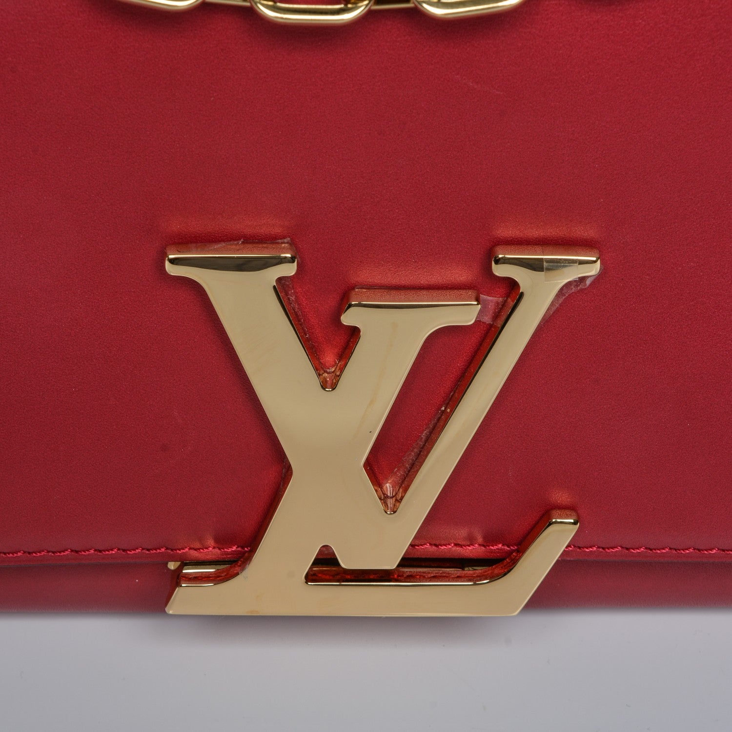 Louis Vuitton Calfskin Chain Louise GM Framboise 7 of 7