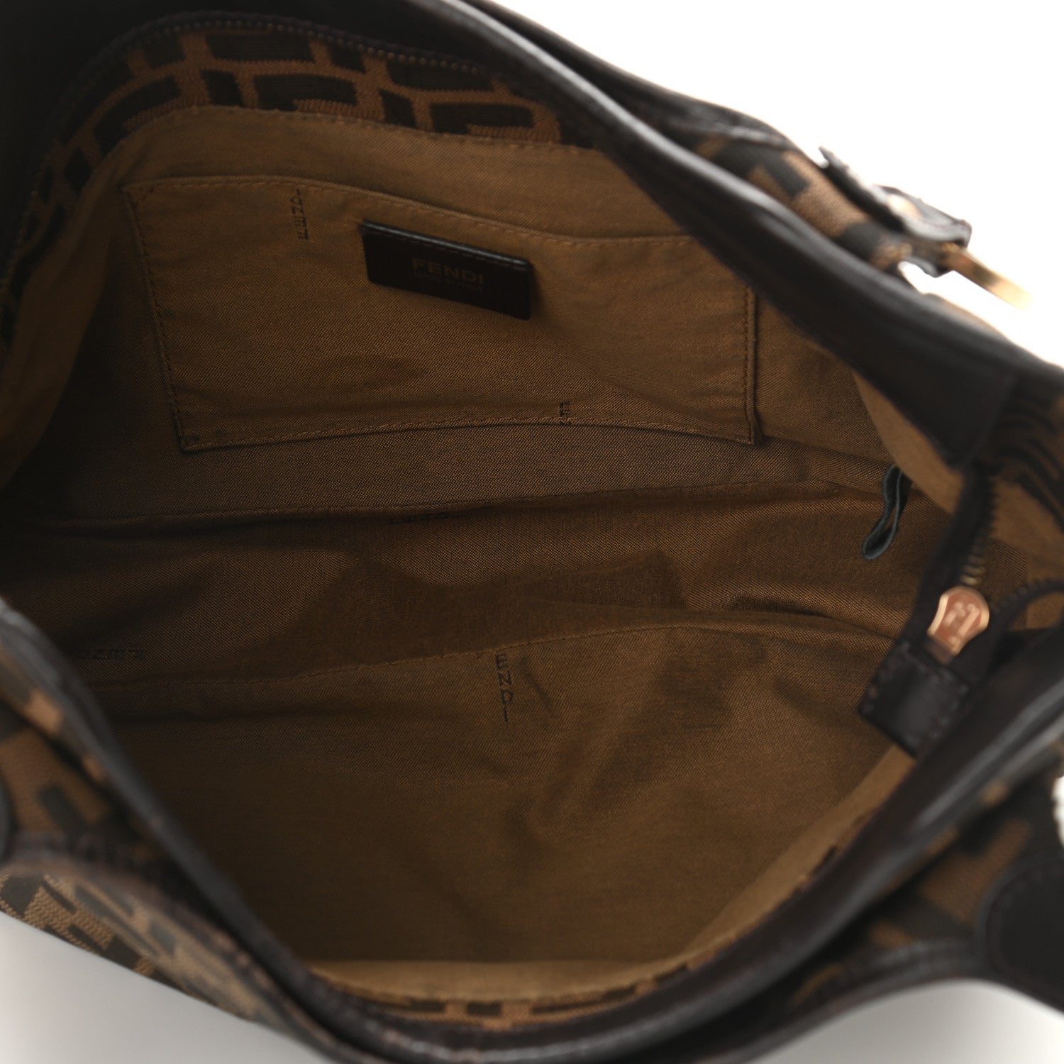 Fendi Zucca Small Chef Shopping Tote Tobacco Moro 5 of 20