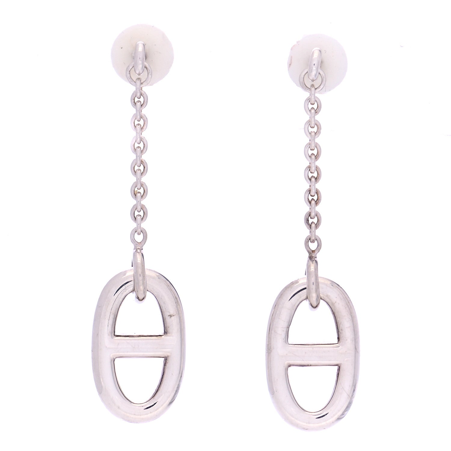 Hermes Sterling Silver Farandole Drop Earrings 1 of 5
