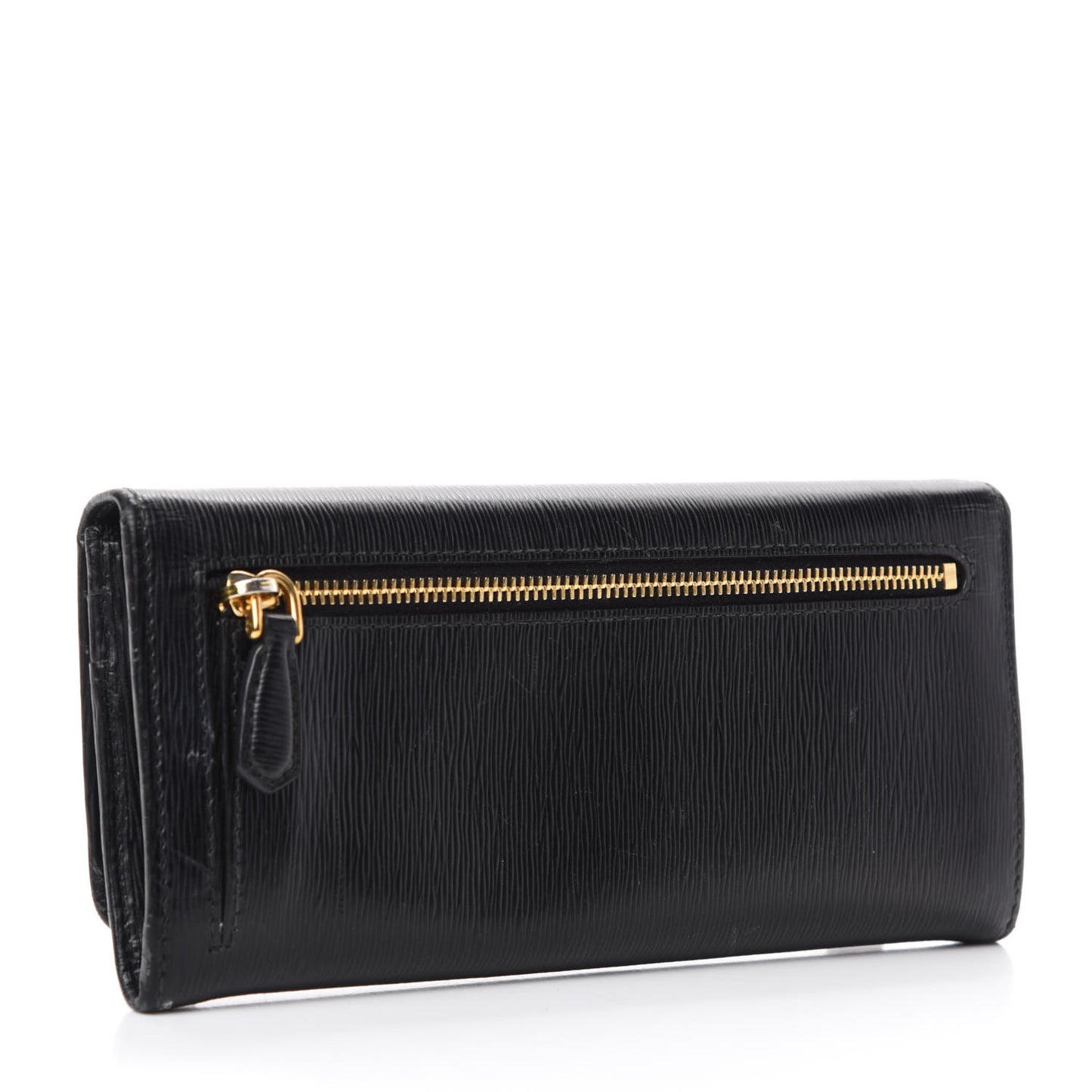 Vitello Move Continental Flap Wallet Black