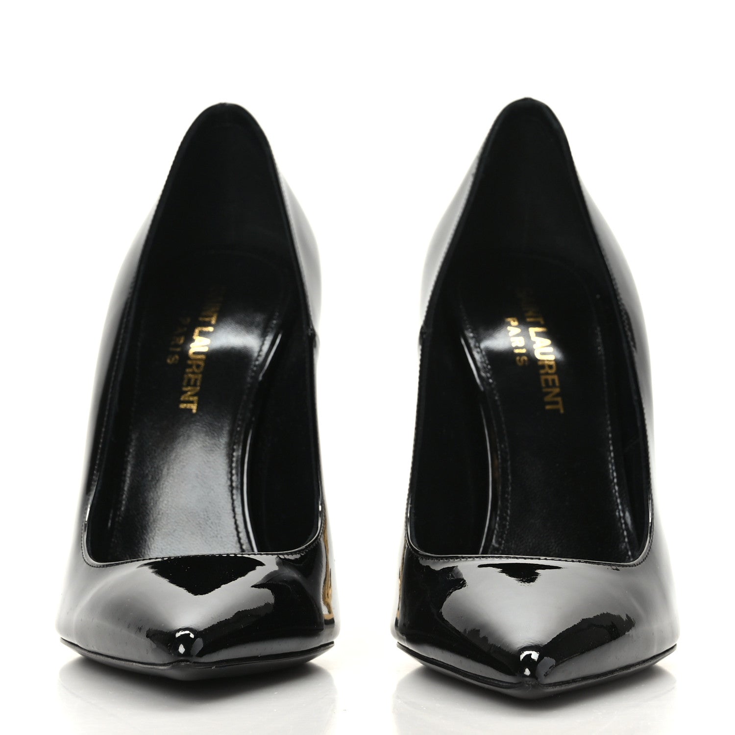 Saint Laurent Patent Opyum 110 Pumps 36.5 Black Gold 2 of 8