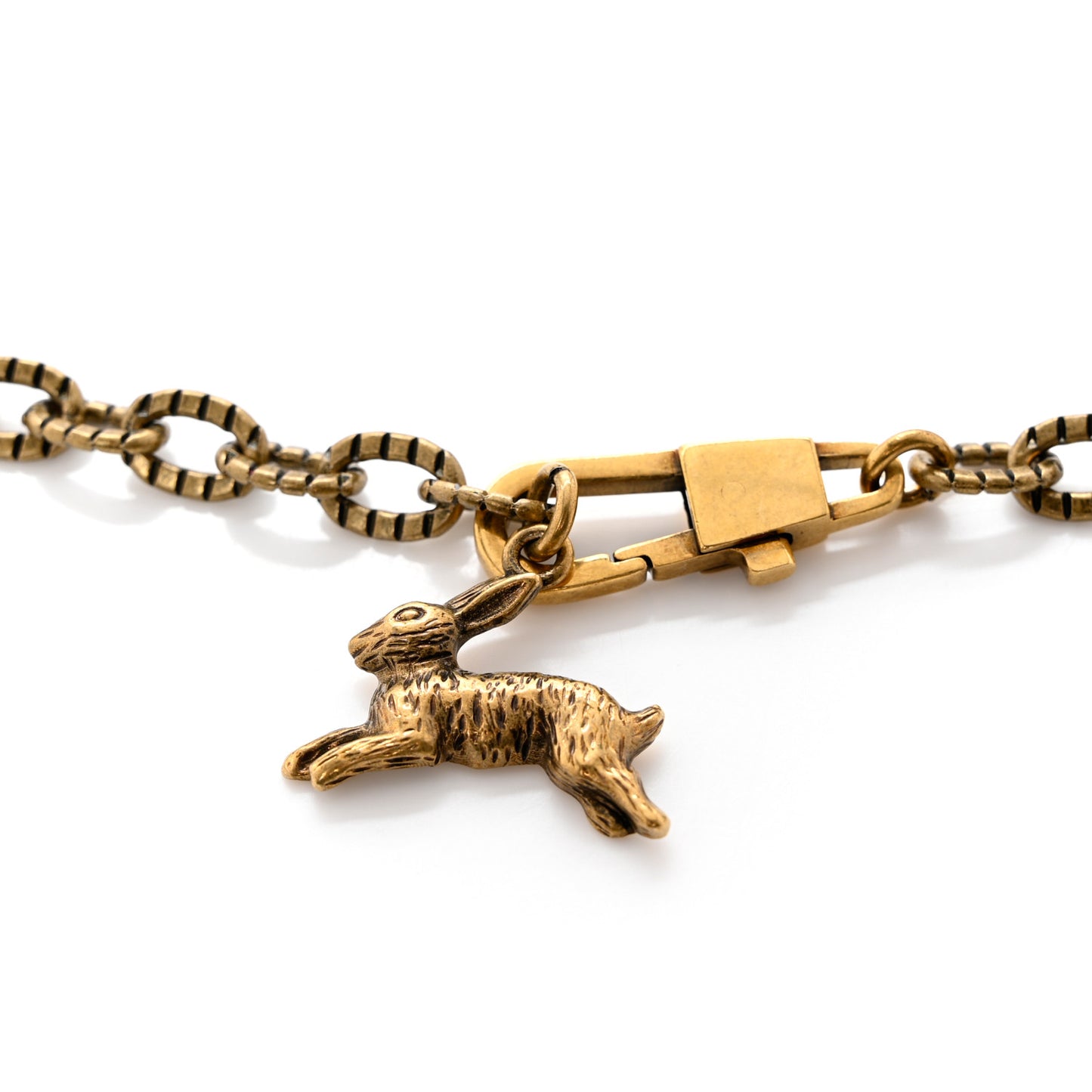 Brass Strawberry GG Chain Belt Gold