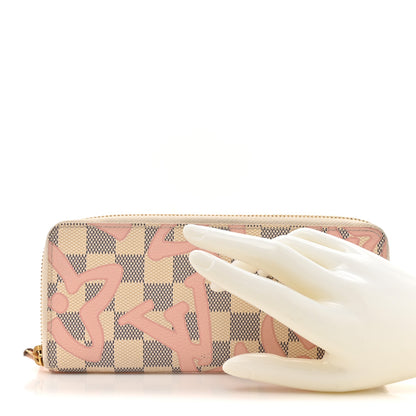 Louis Vuitton Damier Azur Tahitienne Clemence Wallet 2 of 13