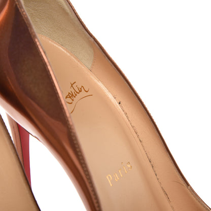 Christian Louboutin Metallic Patent Pigalle Follies 100 Pumps 36.5 Cappuccino 8 of 10