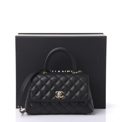 Chanel Caviar Quilted Mini Coco Handle Flap Black 10 of 10