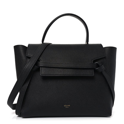 Celine Grained Calfskin Micro Belt Bag Black 1 of 10