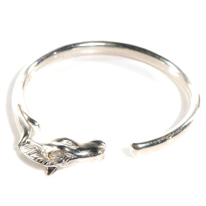 Hermes Horse Head Bangle Silver 1 of 5