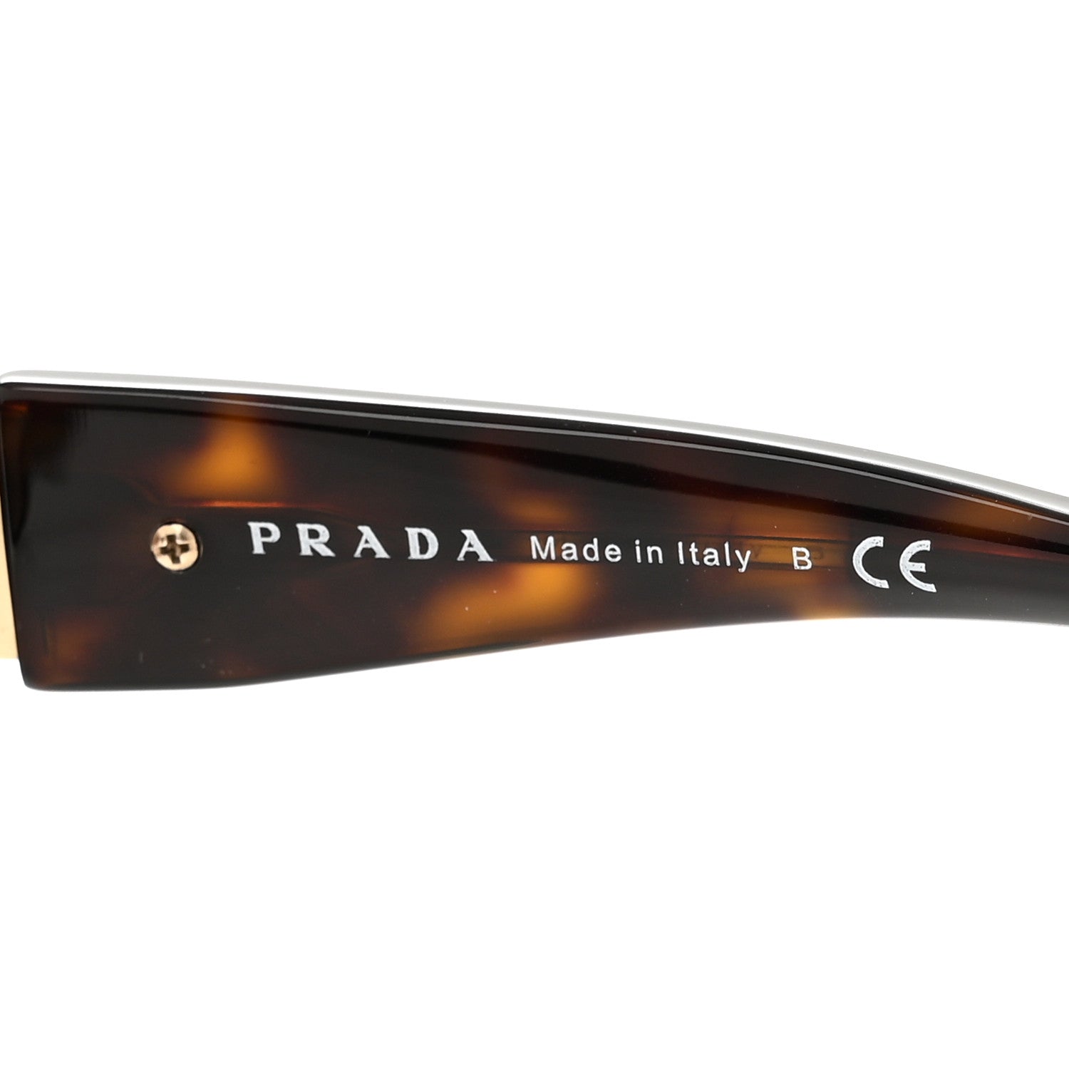 Prada Oversized Monochrome Sunglasses SPR 21X Black Tortoise 5 of 7