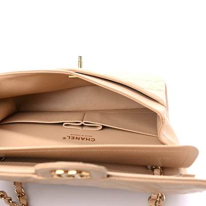 Chanel Caviar Quilted Medium Double Flap Beige 5 of 12