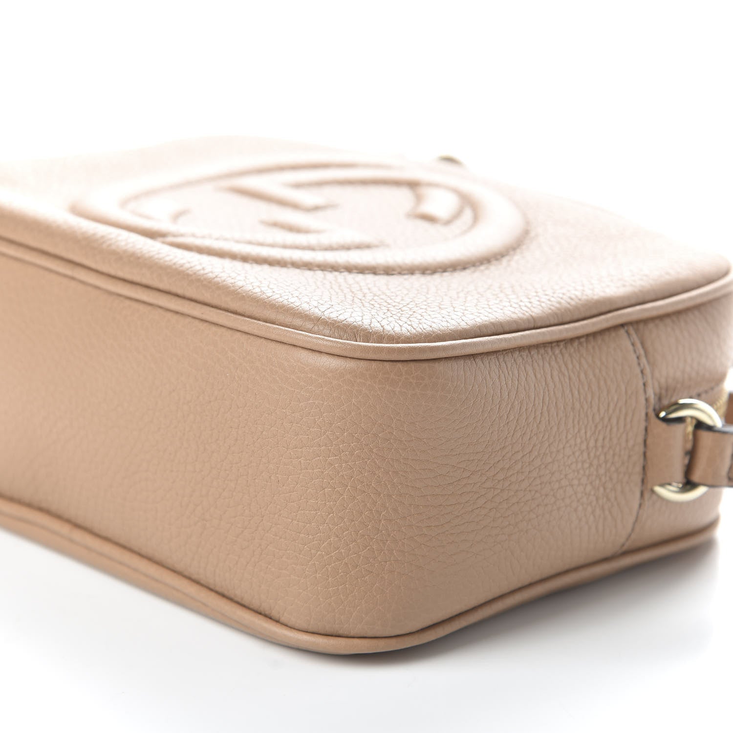 Gucci Pebbled Calfskin Small Soho Disco Bag Rose Beige 7 of 10