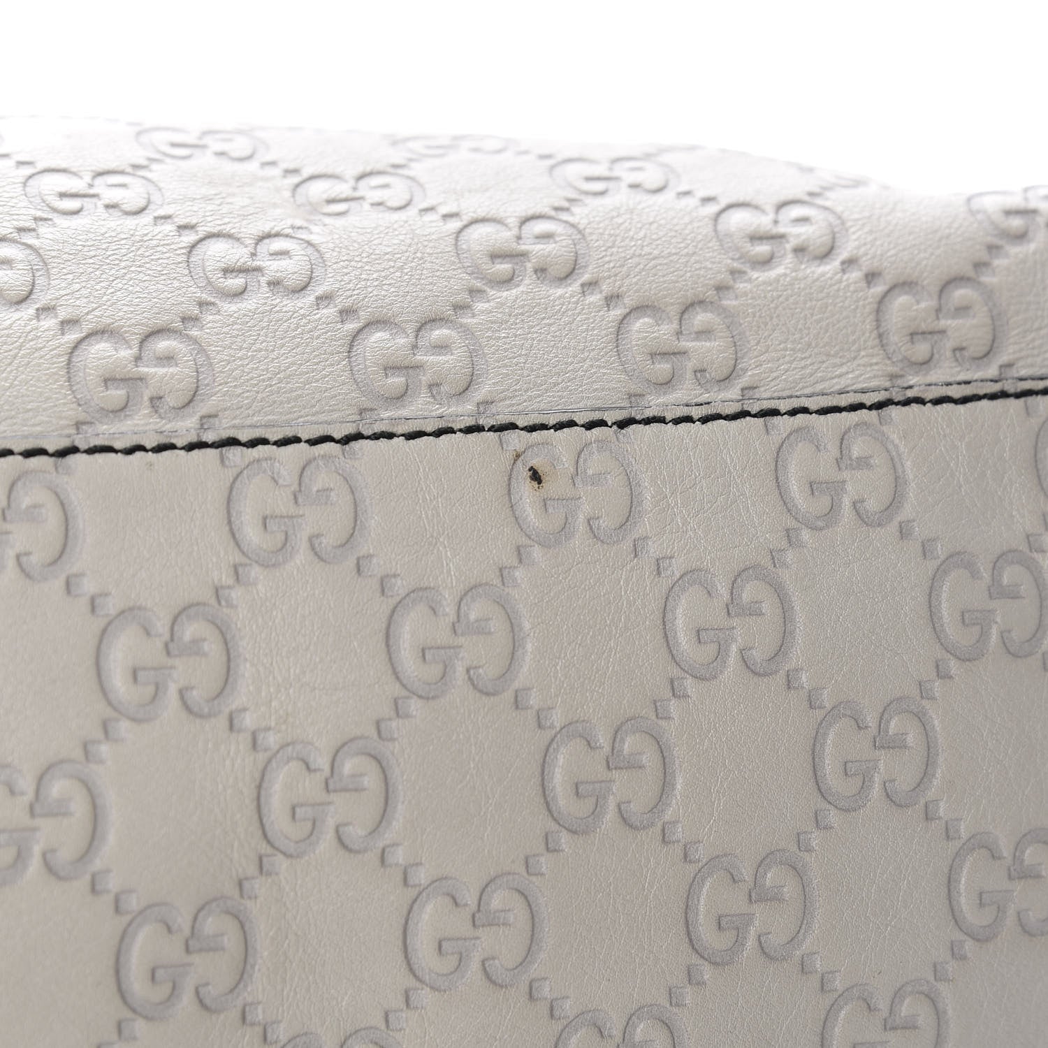 Gucci Guccissima Signature Medium Emily Shoulder Bag Mystic White 16 of 20
