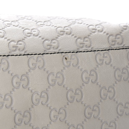 Gucci Guccissima Signature Medium Emily Shoulder Bag Mystic White 16 of 20