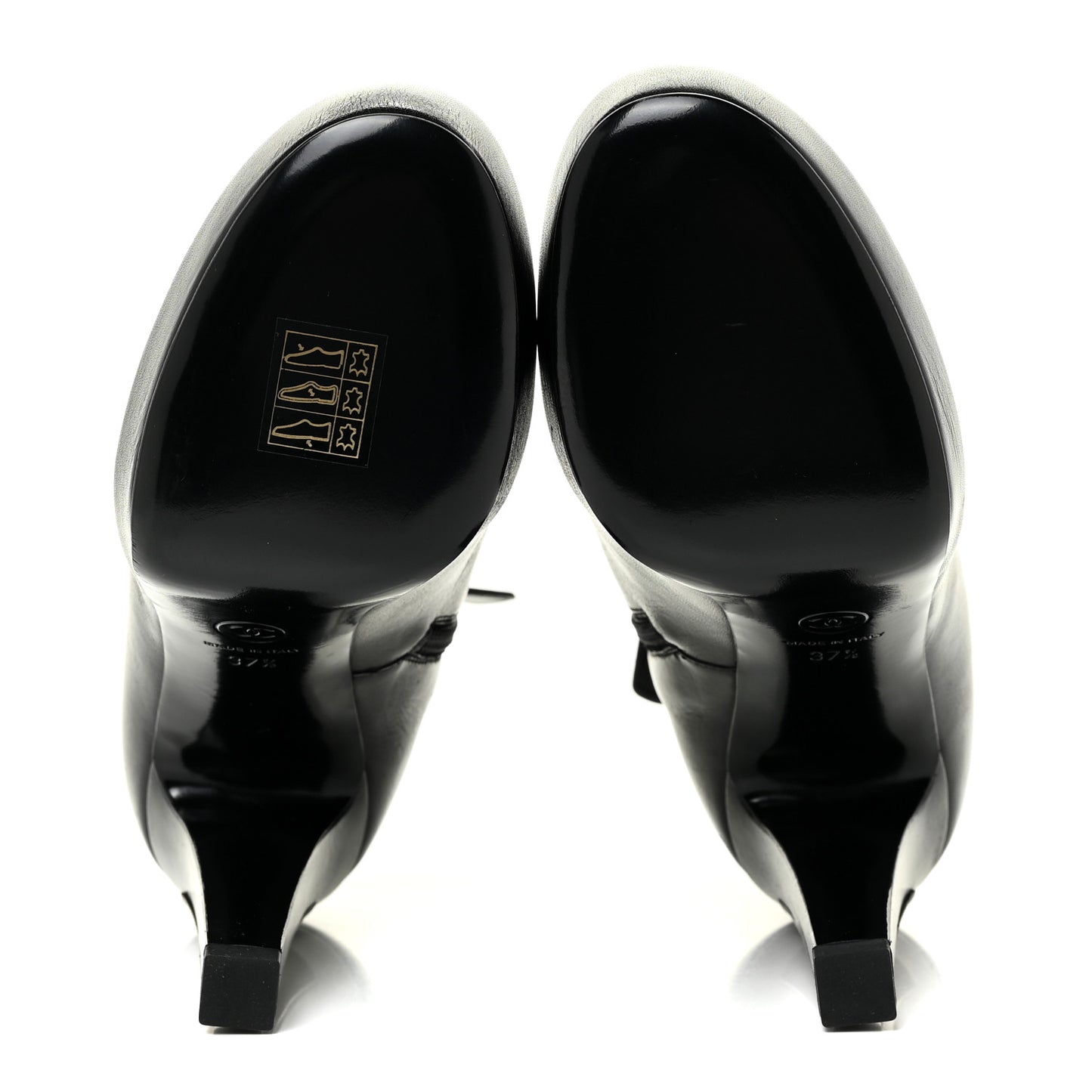 Lambskin Booties 37.5 Black