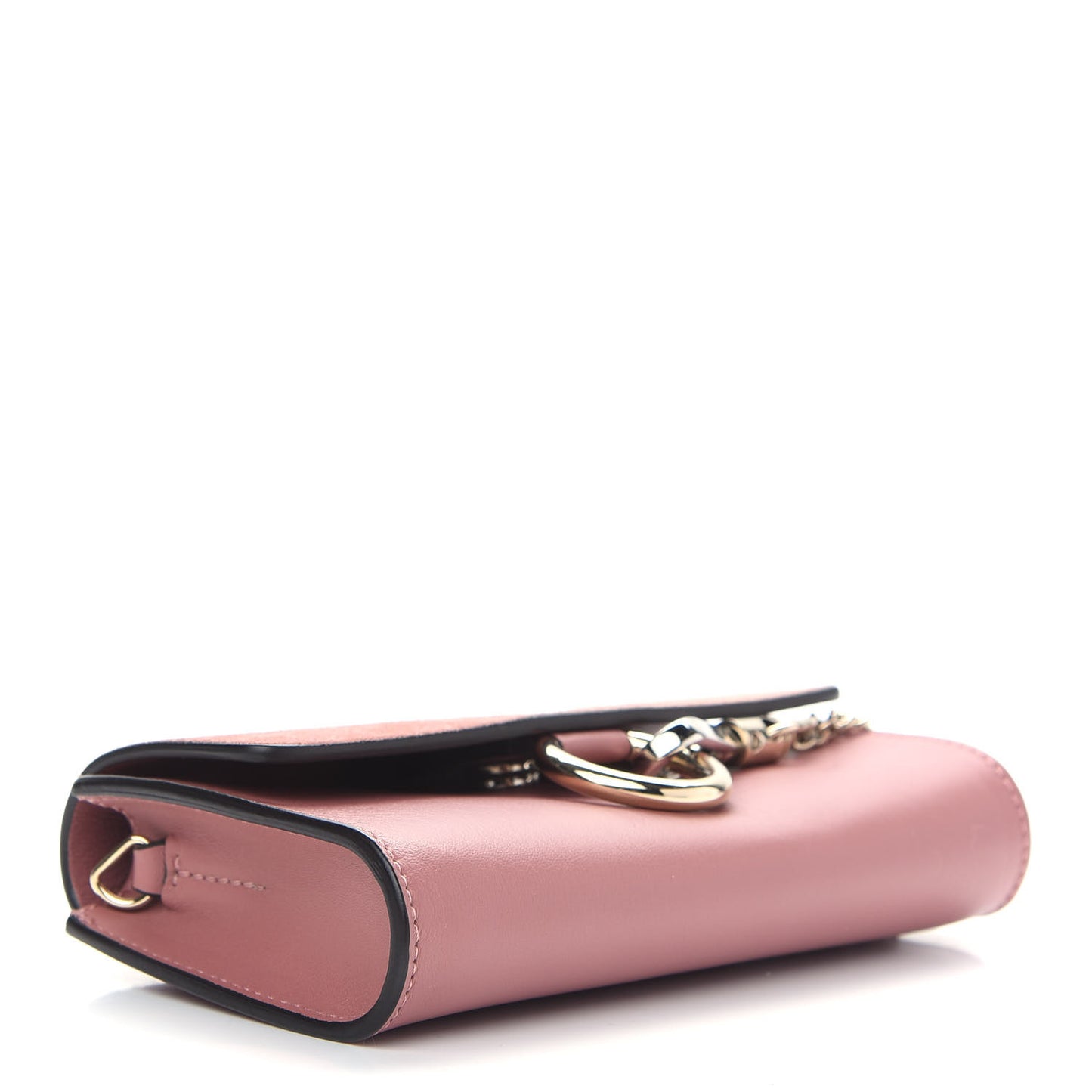 Suede Calfskin Mini Faye Shoulder Bag Washed Pink