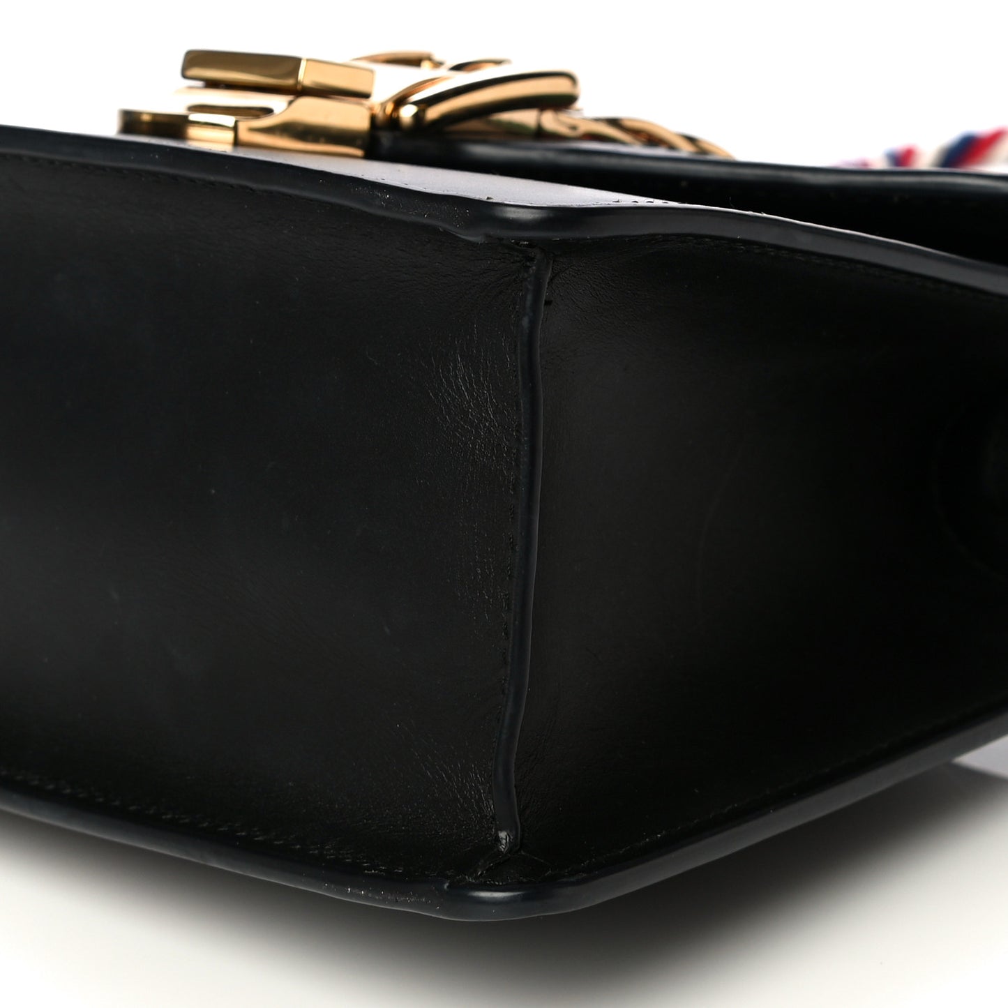 Calfskin Mini Sylvie Top Handle Bag Black