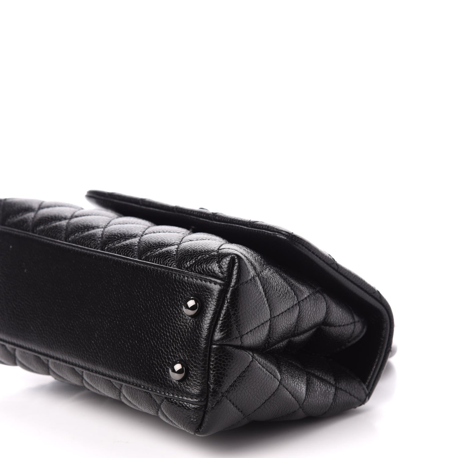 Chanel Caviar Quilted Mini Coco Handle Flap So Black 9 of 11