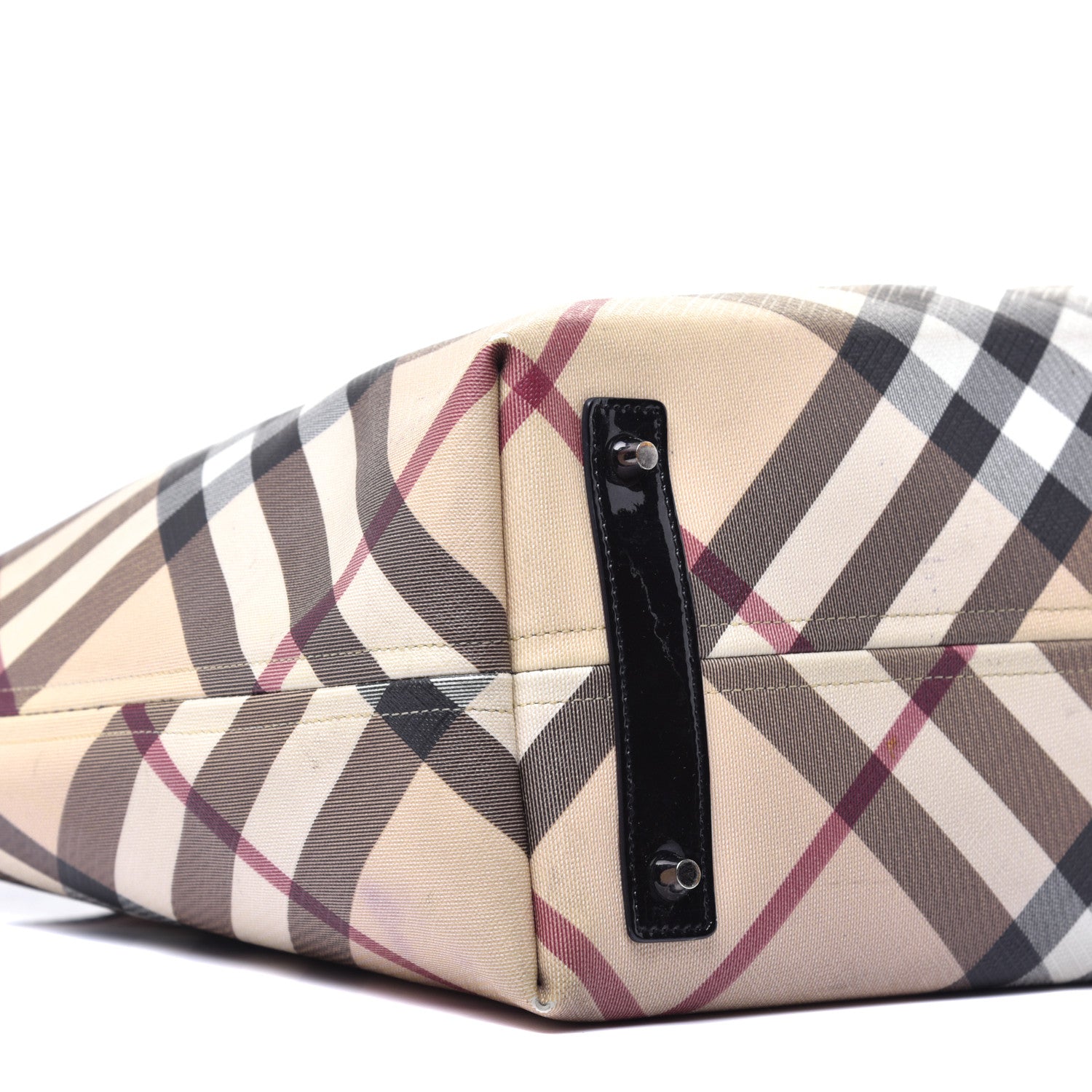 Burberry Supernova Check Stanton Tote Black 7 of 9