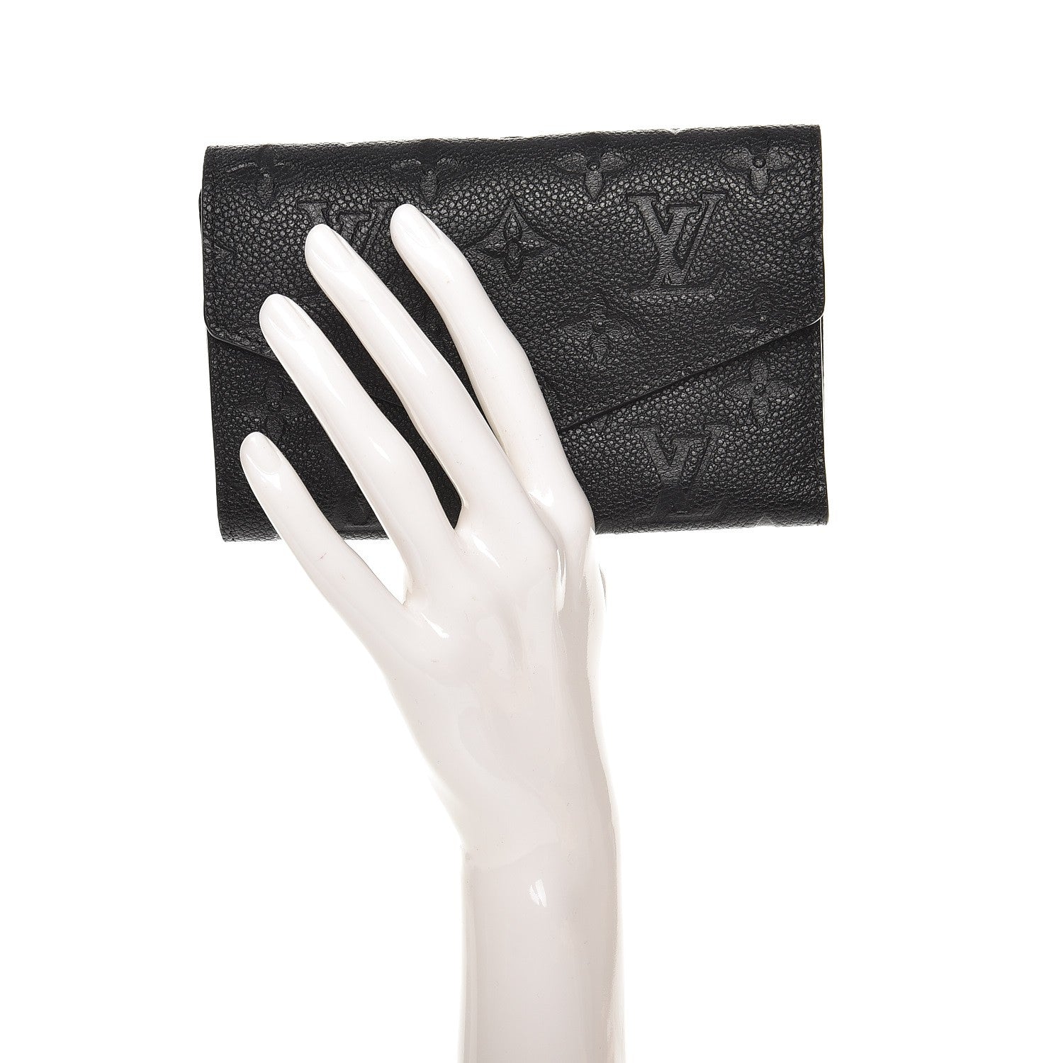 Louis Vuitton Empreinte Compact Curieuse Wallet Black 2 of 7
