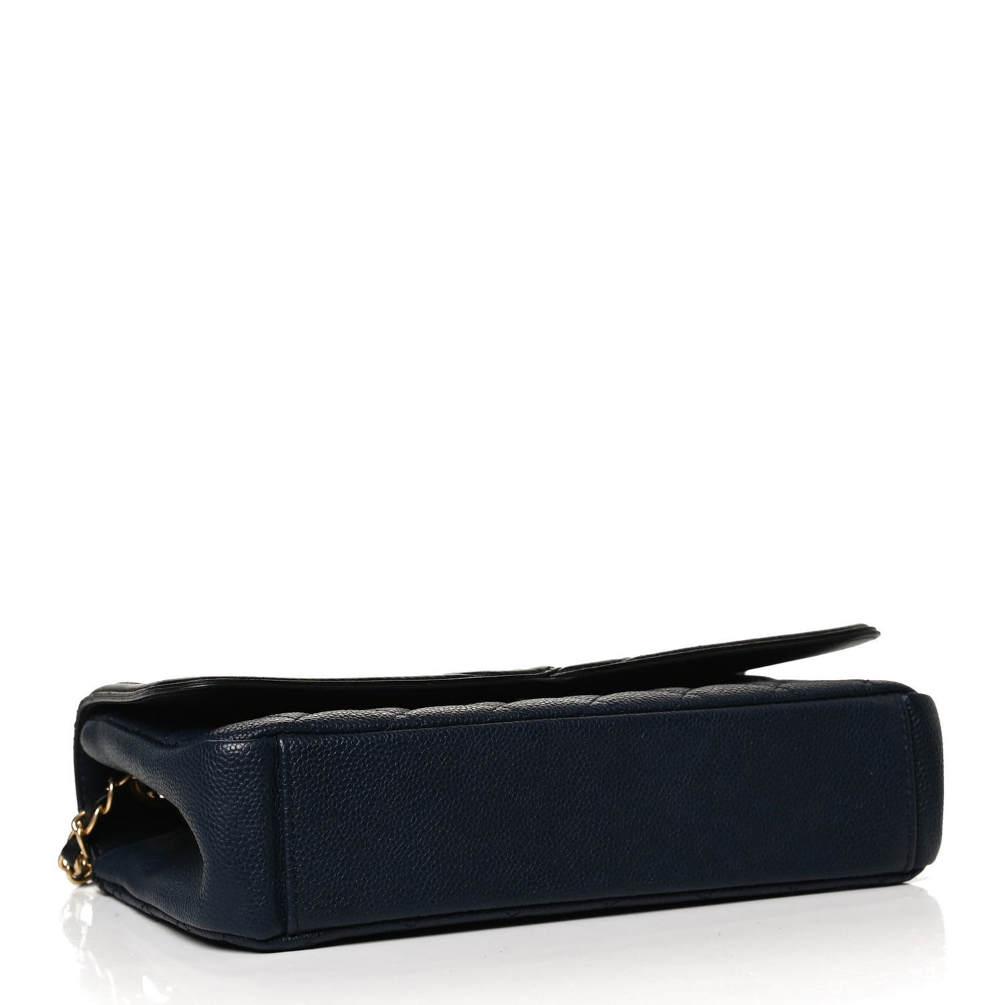 Caviar Quilted Medium CC Filigree Flap Navy Black