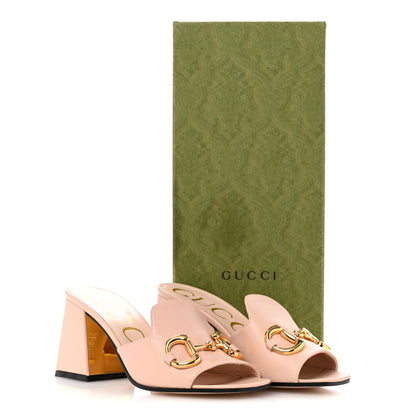 Gucci Nappa Horsebit 75mm Slide Sandals 35.5 Skin Rose 10 of 10