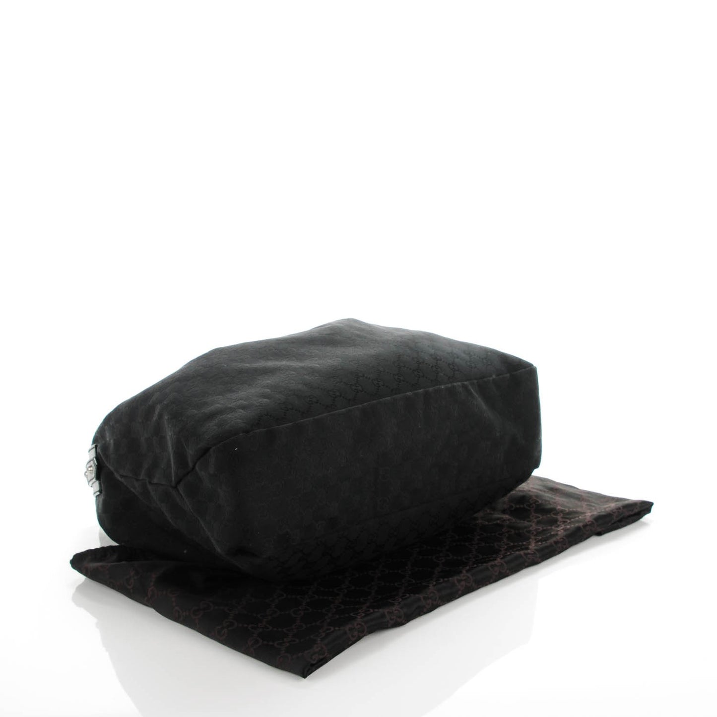 Monogram Large Horsebit Chain Hobo Black