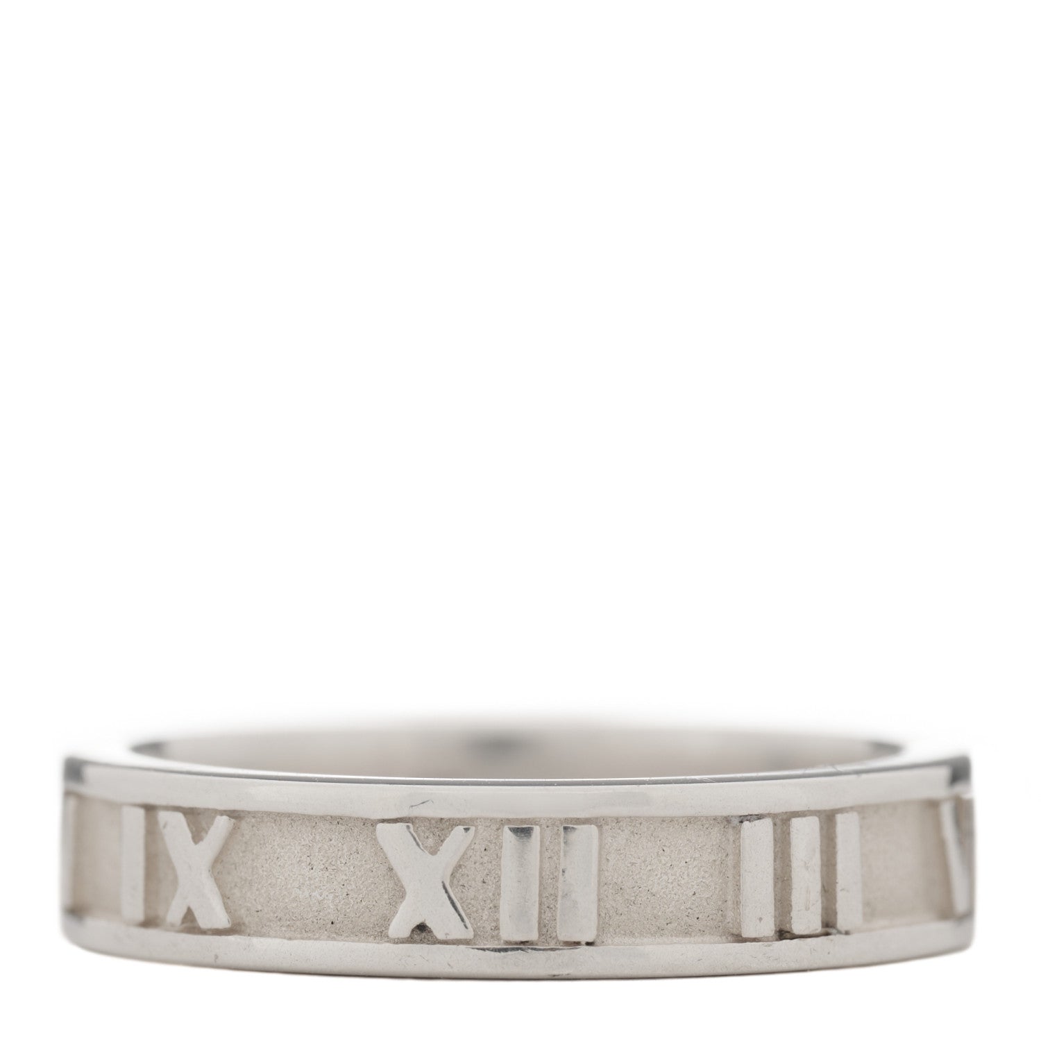 Tiffany Sterling Silver Narrow Atlas Ring 50 5.25 1 of 4