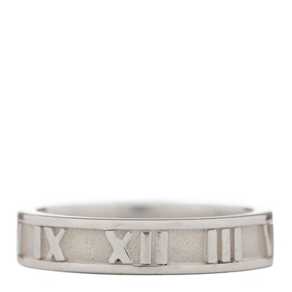 Tiffany Sterling Silver Narrow Atlas Ring 50 5.25 1 of 4