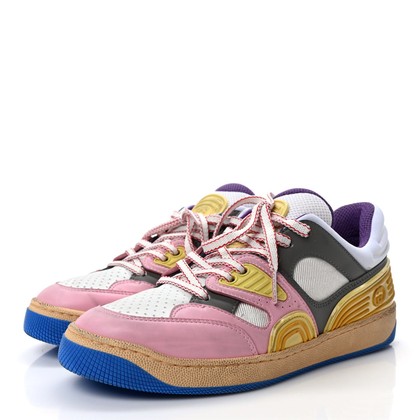 Demetra Womens Basket Low Top Sneakers 37 Sugar Pink Great White Dusty Grey