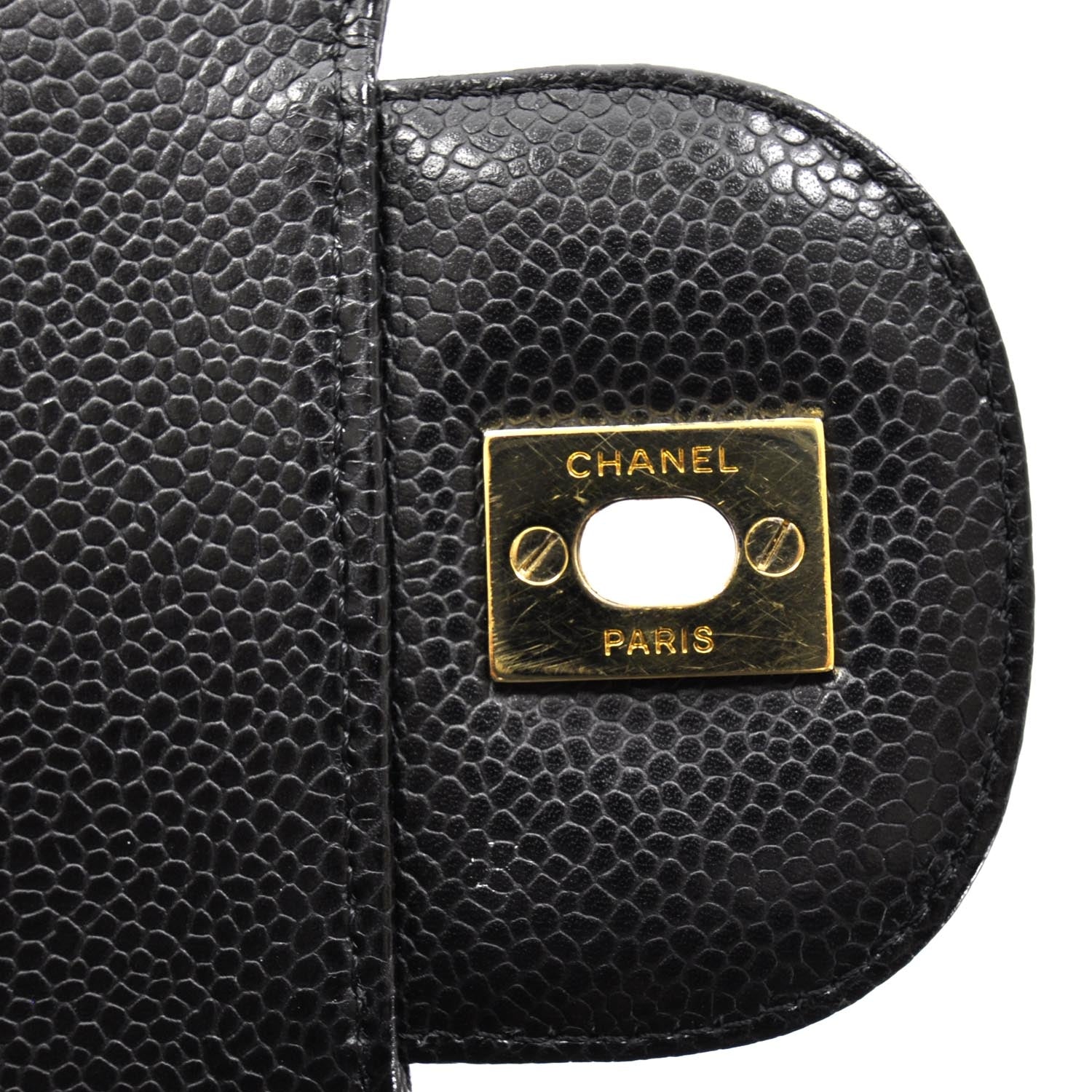 Chanel Caviar Quilted Jumbo Flap Black GHW 9 of 11