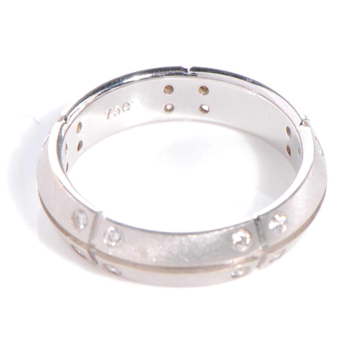 18k White Gold Diamond Streamerica Ring Size 6.5