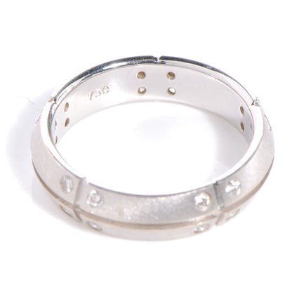 Tiffany 18k White Gold Diamond Streamerica Ring Size 6.5 4 of 5