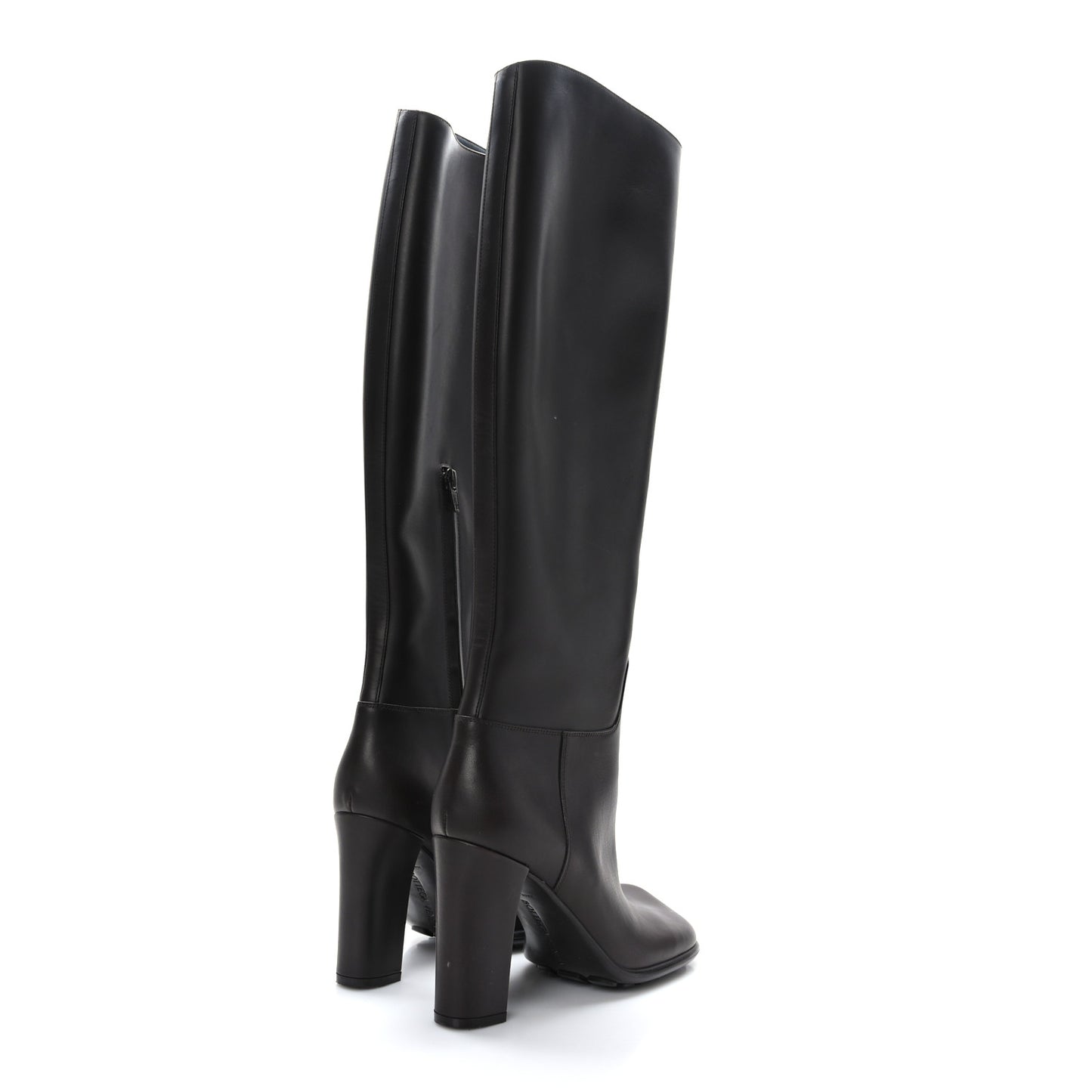 Calfskin Storm Knee High Boots 39 Fondant