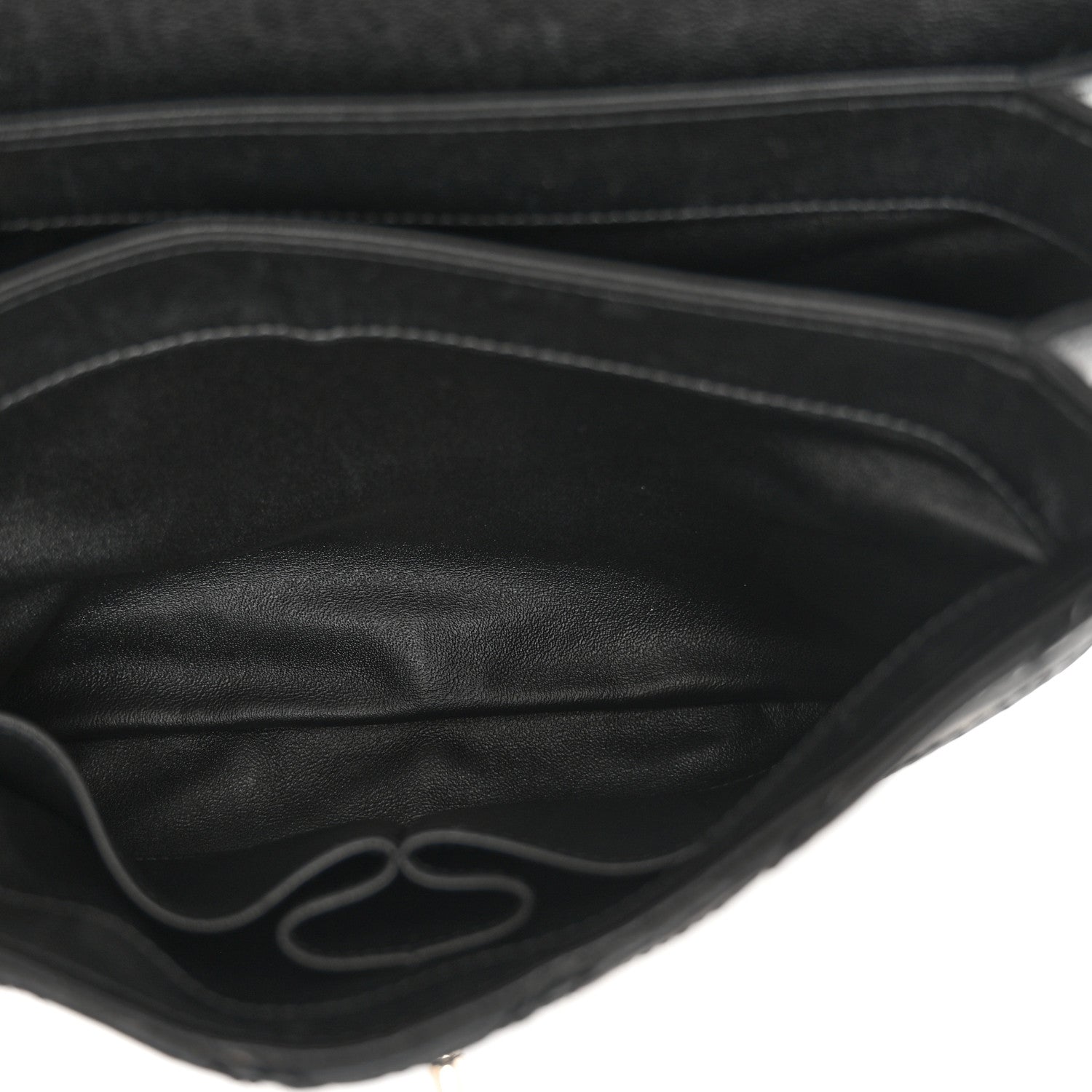 Chanel Calfskin Sheepskin Watersnake Chevron Quilted CC Small Trendy CC Dual Handle Flap Bag Black 8 of 28