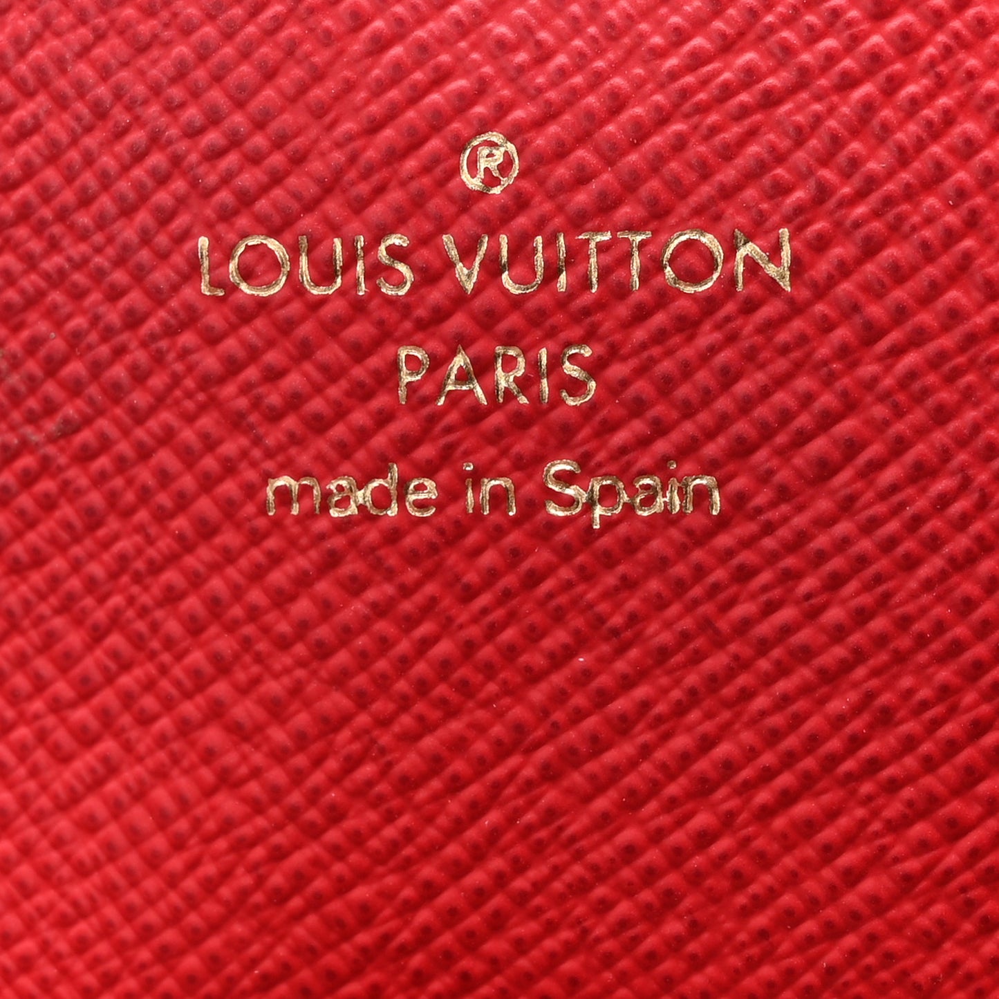 Damier Ebene Josephine Wallet Red