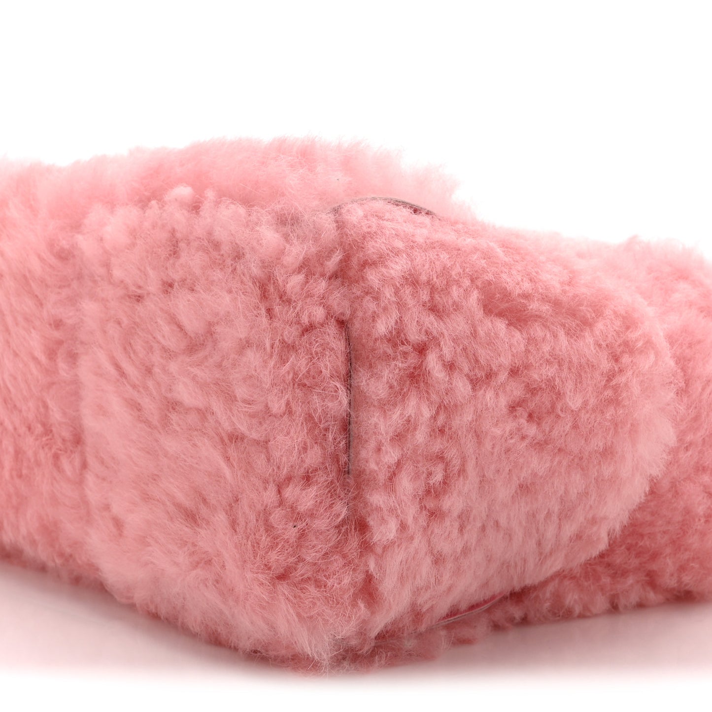 Shearling Small Intrecciato Arco Tote Popsicle