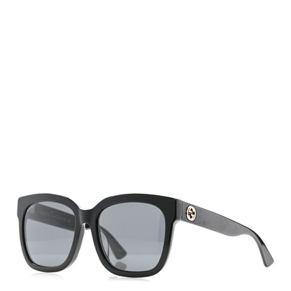 Gucci Acetate Square Frame Sunglasses GG0034SAN Black 1 of 8