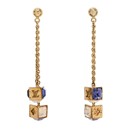 Louis Vuitton Crystal Gamble Earrings Azur 1 of 5