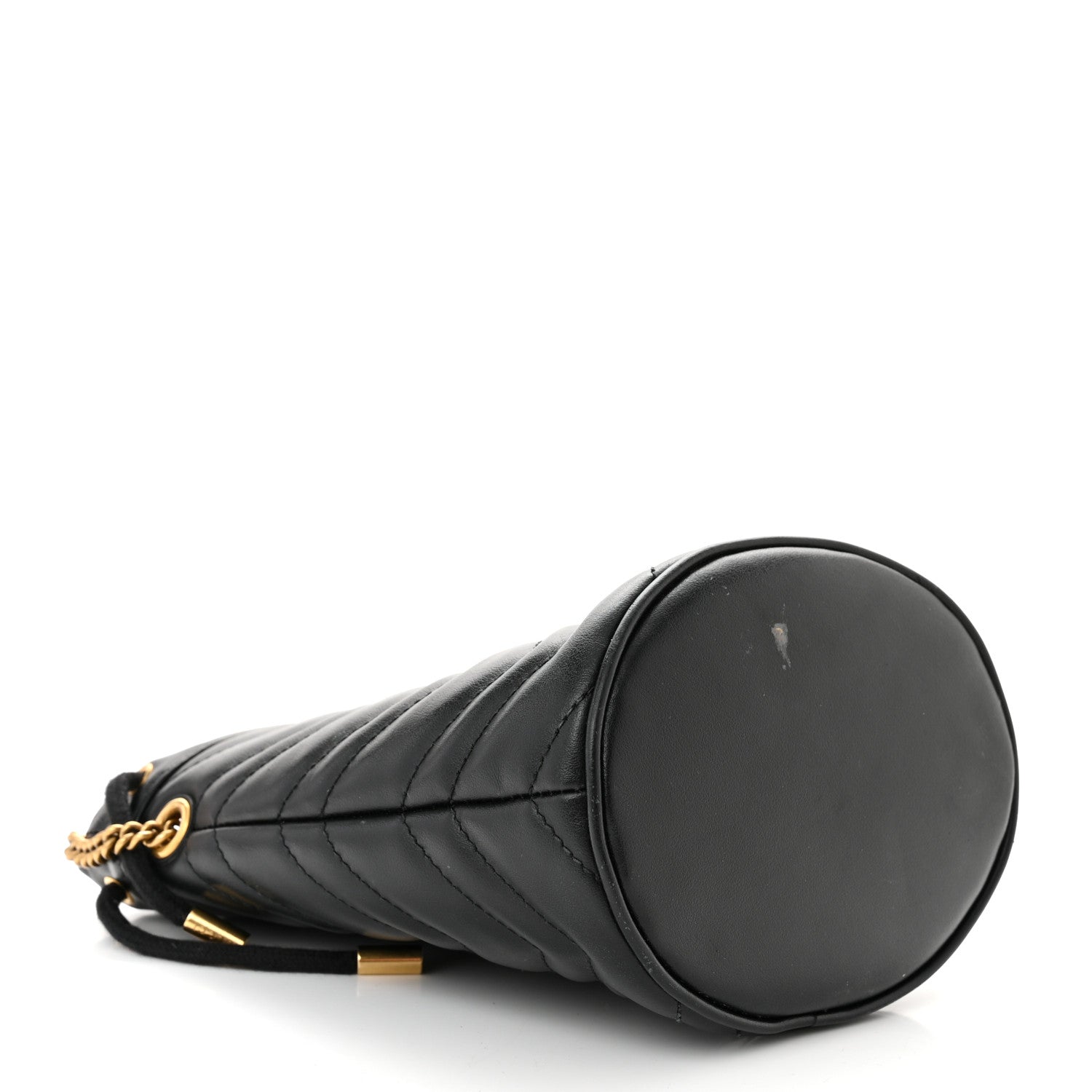Gucci Calfskin Matelasse Mini GG Marmont 2.0 Bucket Bag Black 4 of 14
