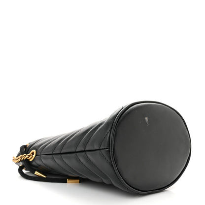 Gucci Calfskin Matelasse Mini GG Marmont 2.0 Bucket Bag Black 4 of 14