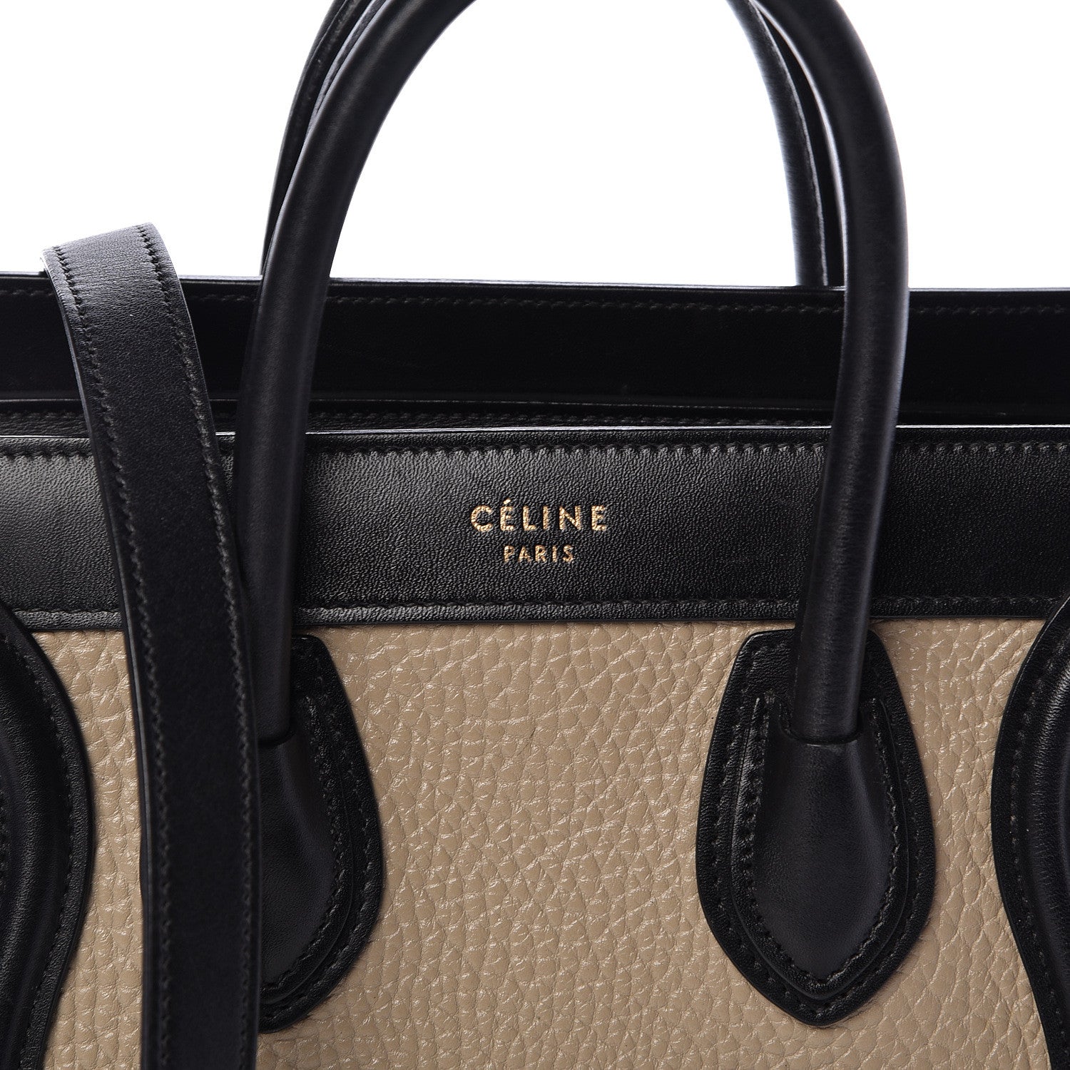 Celine Bullhide Calfskin Nano Tri-Color Luggage Light Taupe 7 of 12