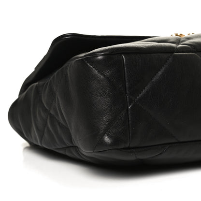 Chanel Lambskin Quilted Large Chanel 19 Flap Black 9 of 12