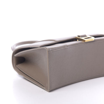 Balenciaga Grained Calfskin Medium Hourglass Top Handle Bag Mink Grey 8 of 11
