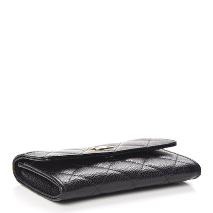 Chanel Caviar Quilted Flap Card Holder Black 4 of 9
