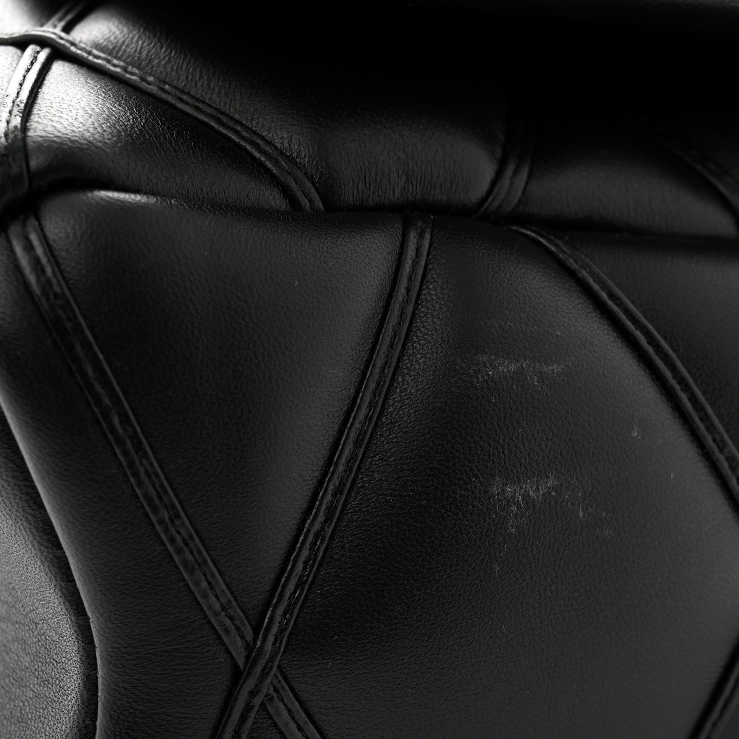 Lambskin Malletage Top Handle GO-14 GM Black