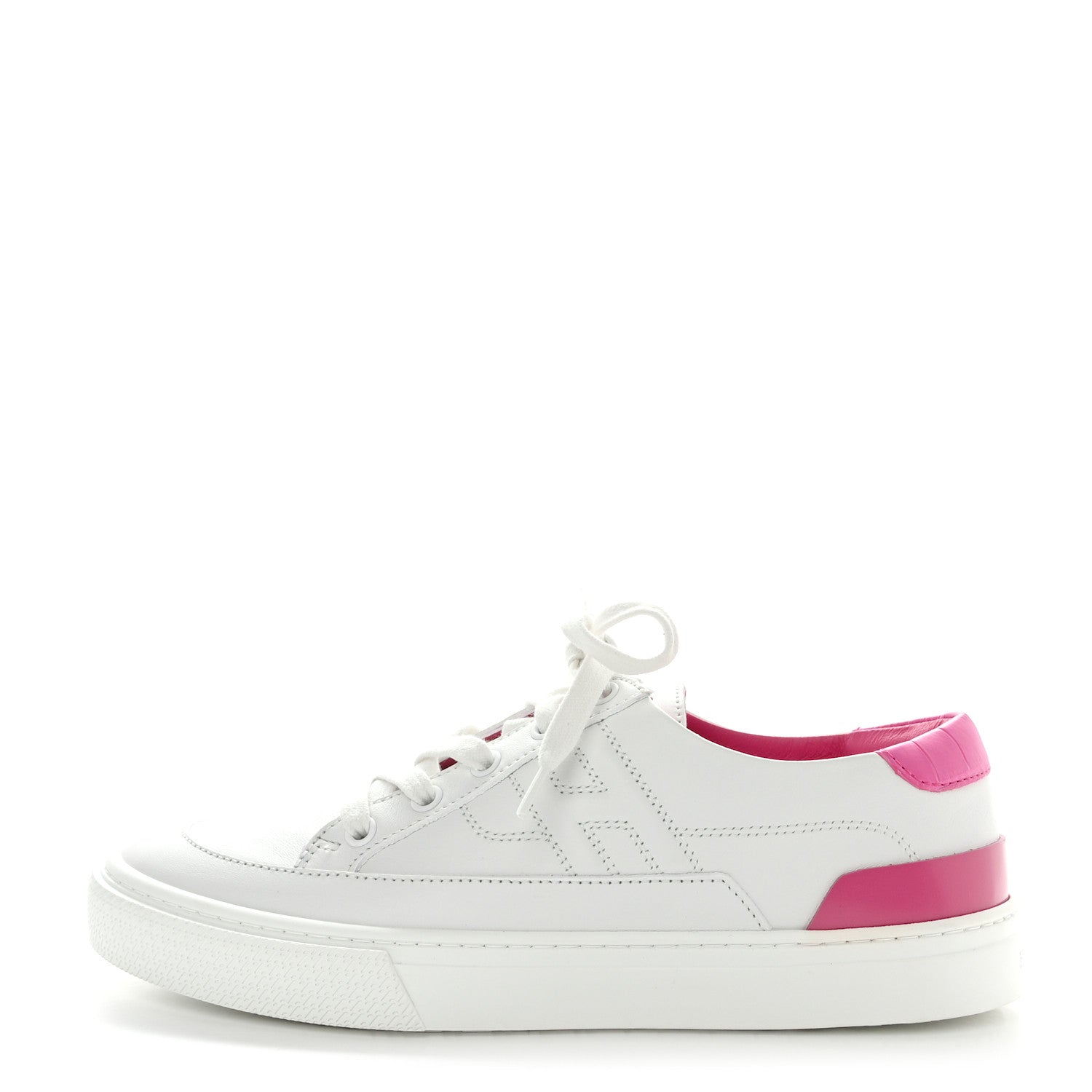 Hermes Matte Niloticus Crocodile Calfskin Deep Sneakers 38 White Magnolia 1 of 10