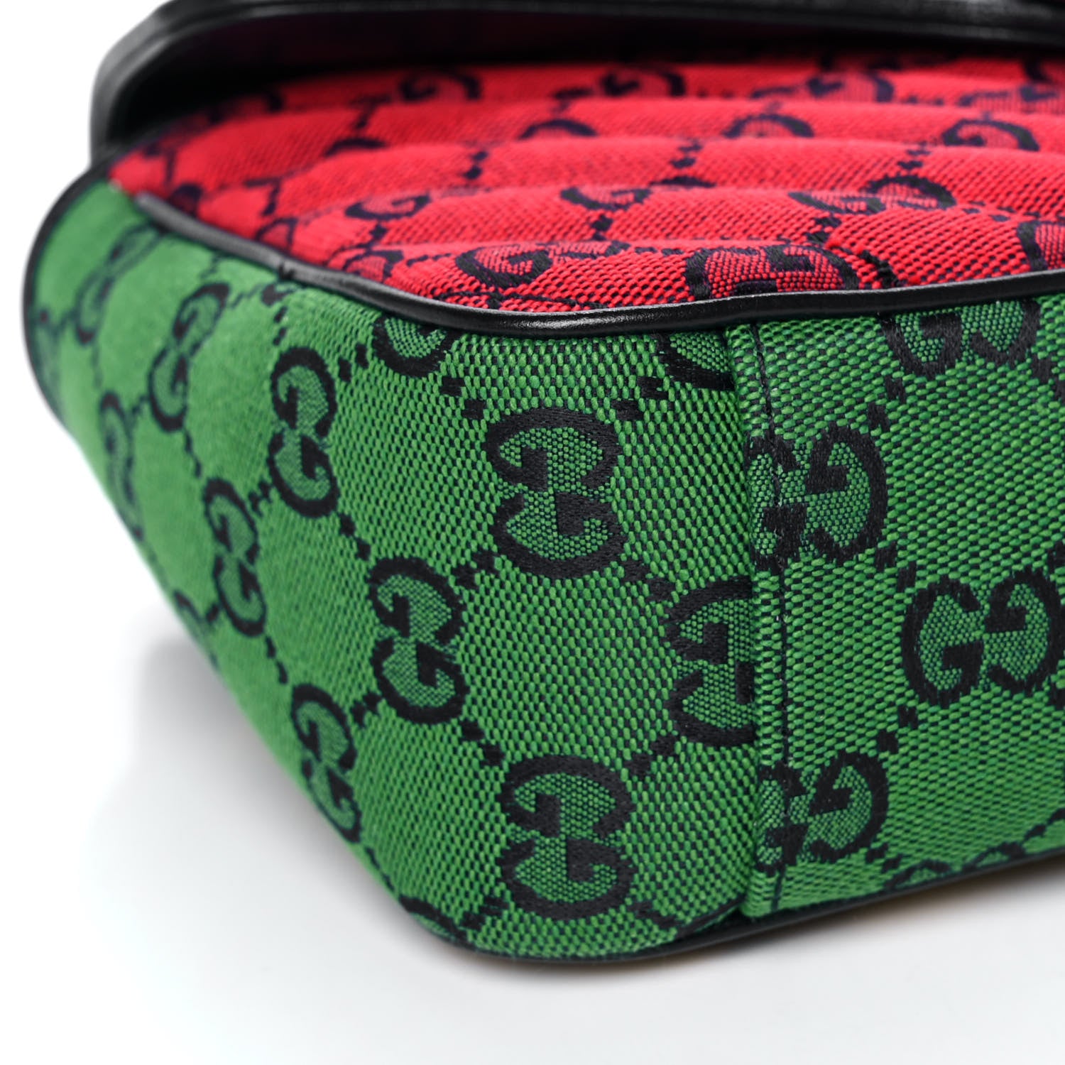 Gucci Monogram Multicolor Matelasse Diagonal Small GG Marmont Shoulder Bag Pink Blue Red Yellow Green 11 of 12