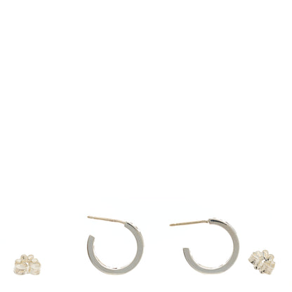 Tiffany Sterling Silver Small Atlas Open Hoop Earrings 3 of 5