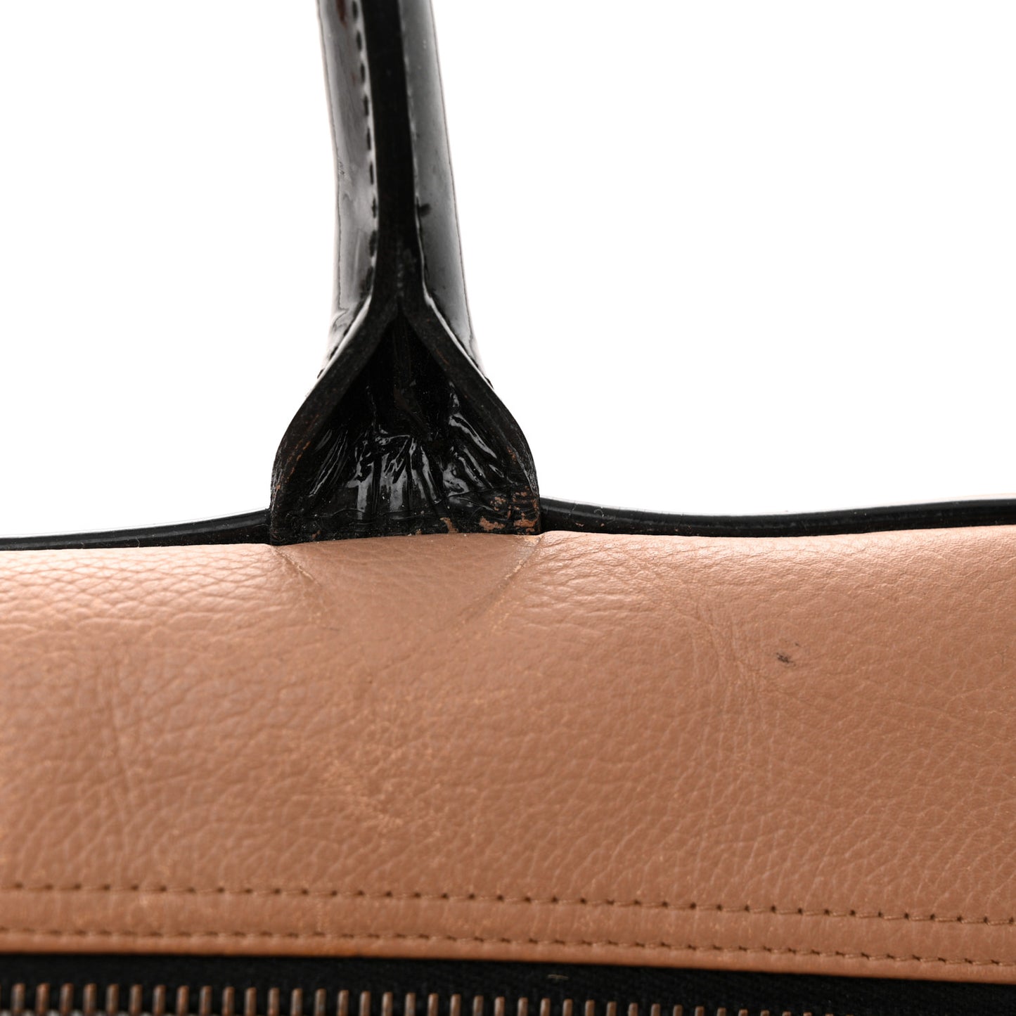 Calfskin Quilted Large Bowler Beige Black